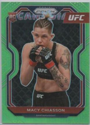 Macy Chiasson 2021 Panini Prizm UFC Base #37 Neon Green