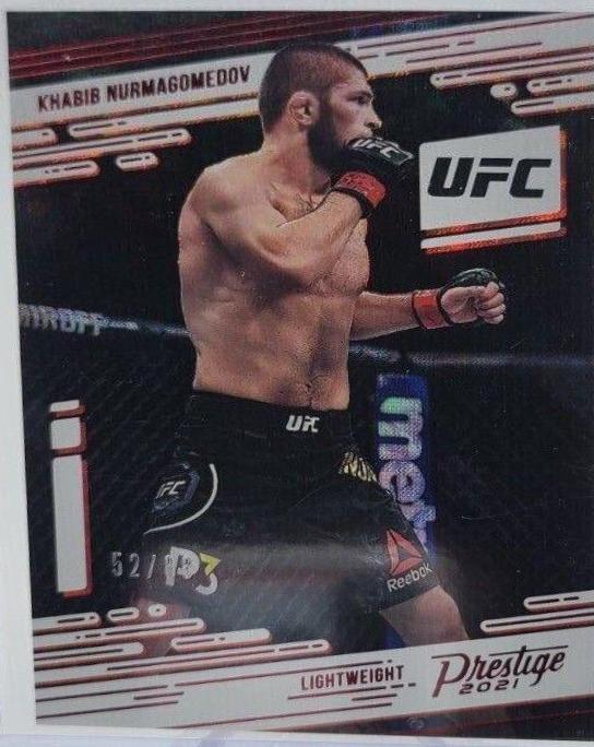 Khabib Nurmagomedov 2021 Panini Chronicles UFC Base Prestige #75 Asia Red