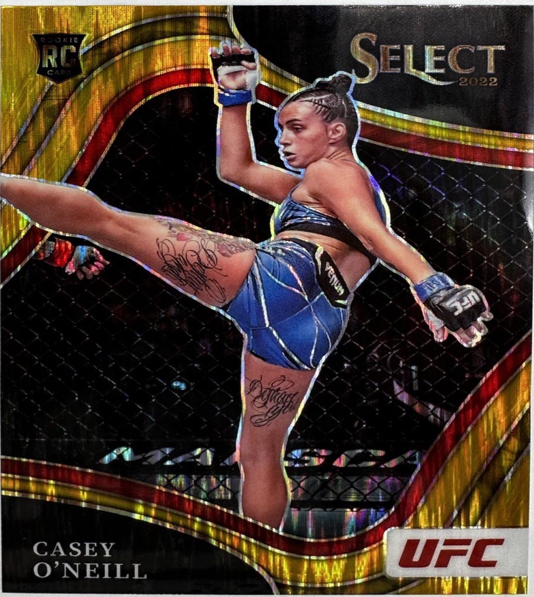 Casey O'Neill 2022 Panini Select UFC Octagonside #212 Gold Flash