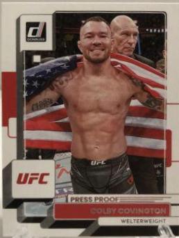 Colby Covington 2023 Panini Donruss UFC Base #10 Press Proof Silver