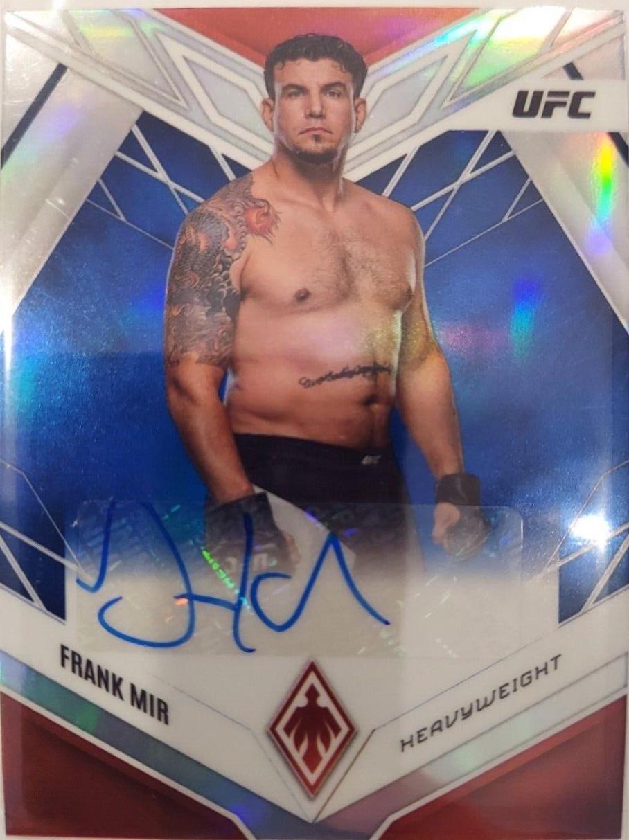 Frank Mir 2023 Panini Chronicles UFC Phoenix Autographs #9 Blue