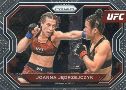 Joanna Jędrzejczyk 2021 Panini Prizm UFC Base #180 Pink Pulsar