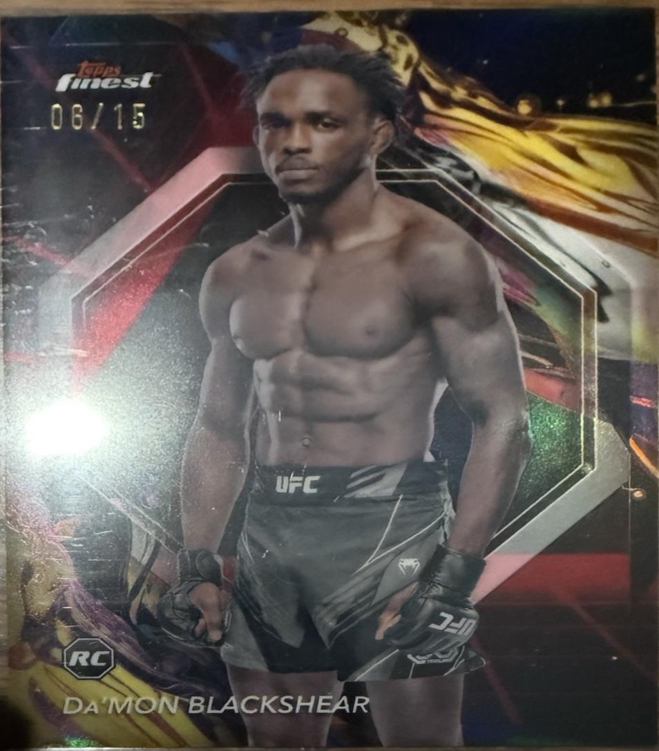 Da'Mon Blackshear 2024 Topps Finest UFC Base Uncommon #129 Gold Refractor