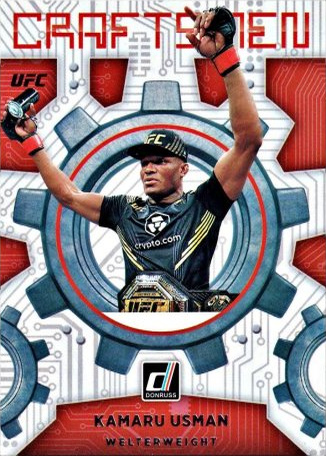 Kamaru Usman 2022 Panini Donruss UFC Craftsmen #5 Pink