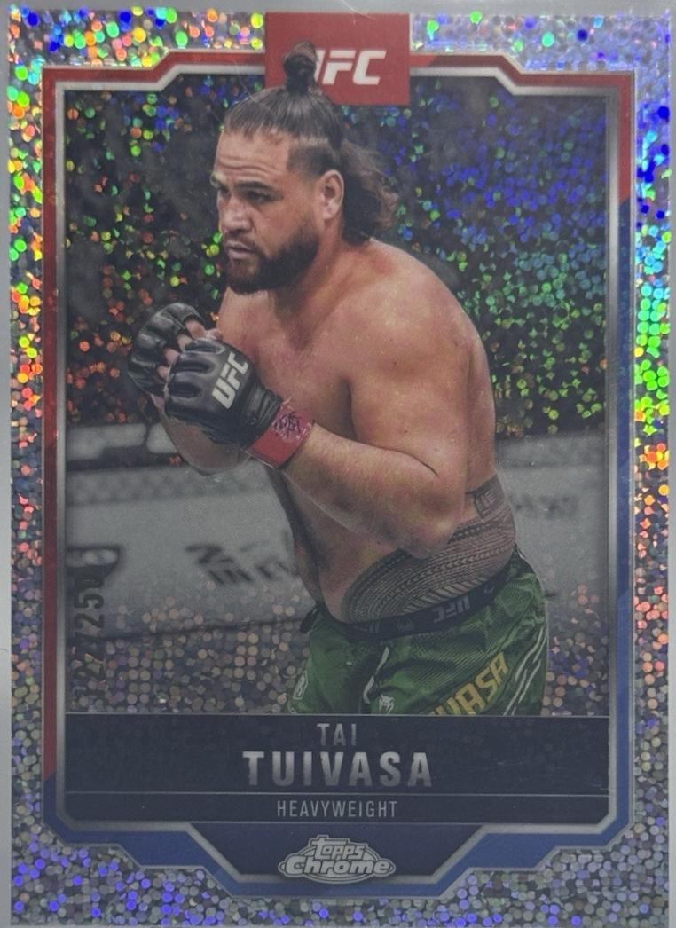 Tai Tuivasa 2025 Topps Chrome UFC Base #53 Speckle Refractor