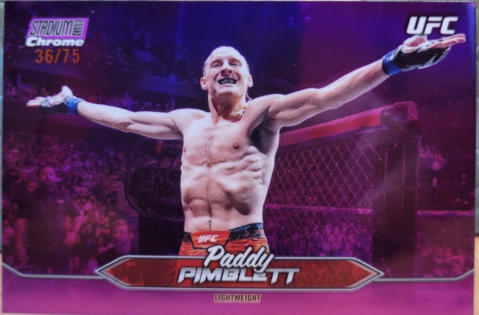 Paddy Pimblett 2025 Topps Stadium Club UFC Base Chrome #C-194 Purple Refractor