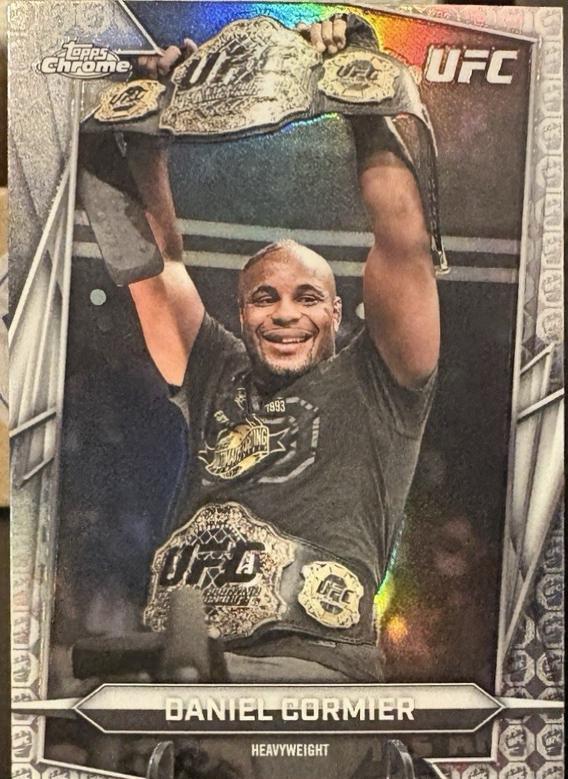 Daniel Cormier 2026 Topps Chrome UFC Base #8 UFC Glove Refractor