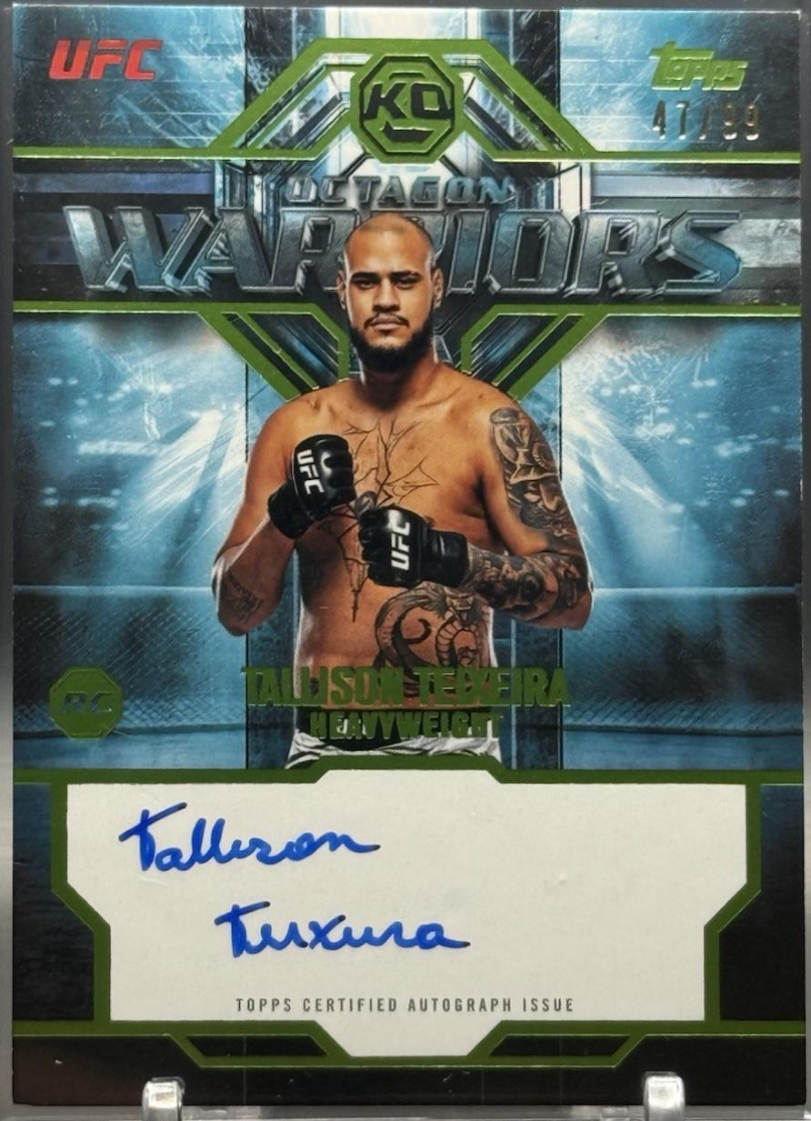 Tallison Teixeira 2026 Topps Knockout UFC Octagon Warriors #OWS-TT Lime Green
