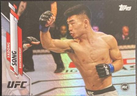 Song Yadong 2020 Topps UFC Base #89 Rainbow Foil