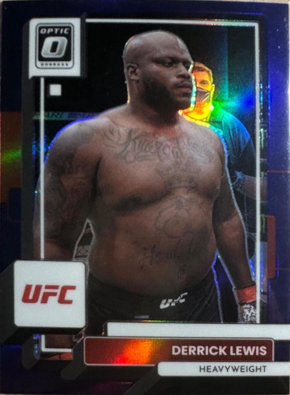 Derrick Lewis 2023 Panini Donruss Optic UFC Base #52 Purple