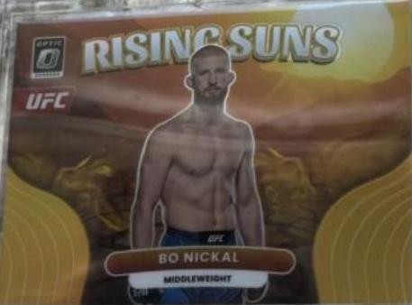 Bo Nickal 2023 Panini Donruss Optic UFC Rising Suns #7 Gold