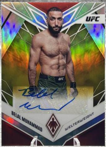 Belal Muhammad 2023 Panini Chronicles UFC Phoenix Autographs #3 Gold