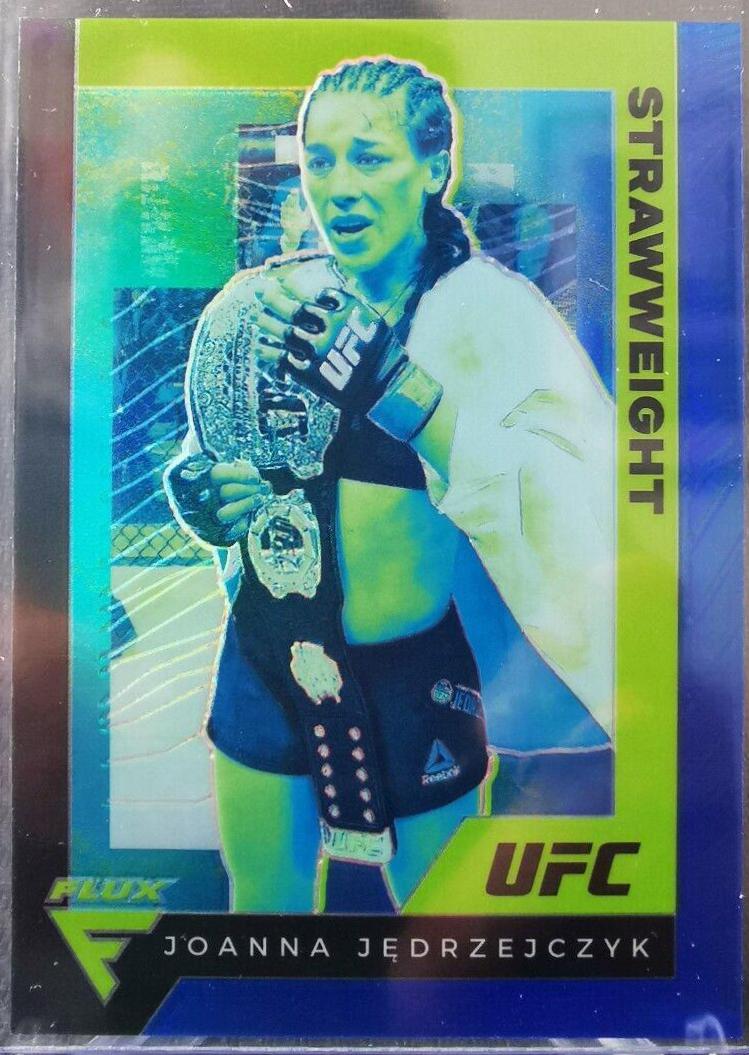 Joanna Jędrzejczyk 2021 Panini Chronicles UFC Base Flux #254 Blue