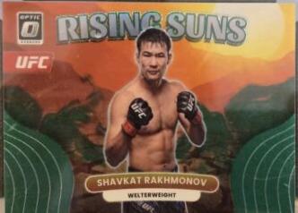 Shavkat Rakhmonov 2023 Panini Donruss Optic UFC Rising Suns #10 Green