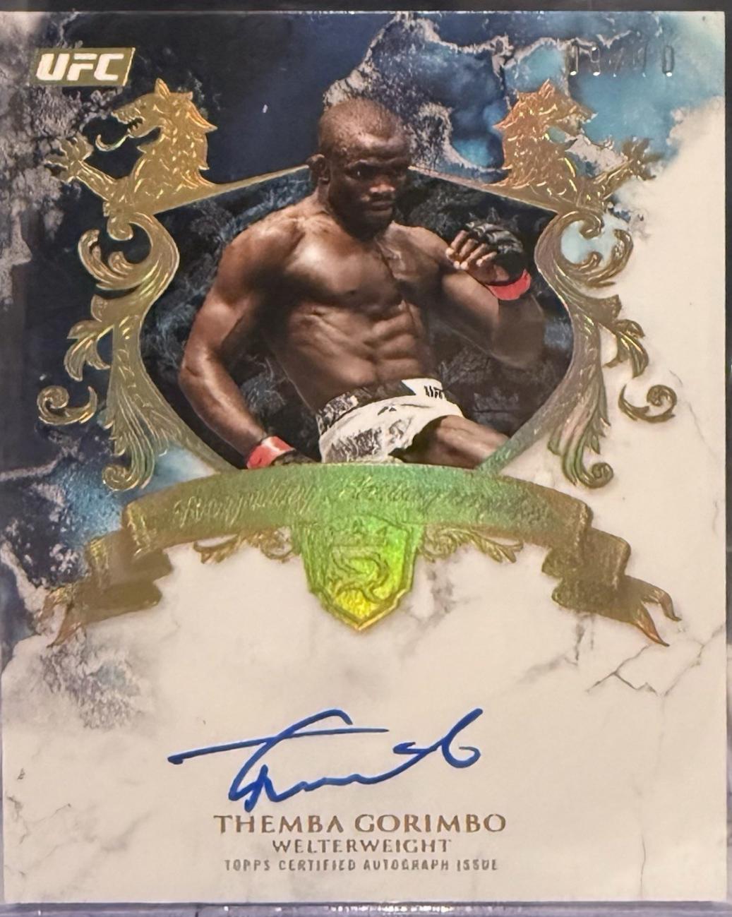 Themba Gorimbo 2025 Topps Royalty UFC Royalty Autographs #RY-TG Platinum