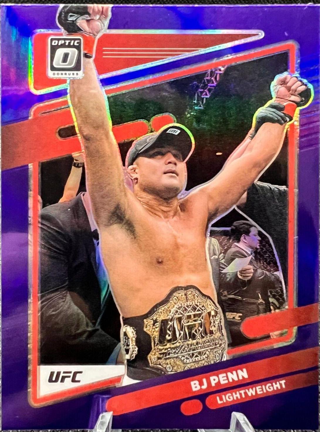 BJ Penn 2022 Panini Donruss Optic UFC Base #37 Purple