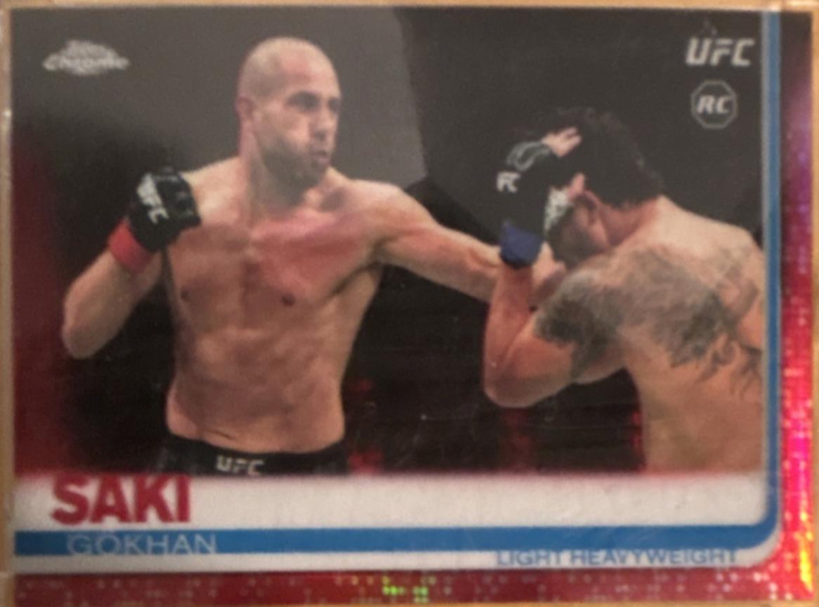 Gökhan Saki 2019 Topps Chrome UFC Base #15 Red