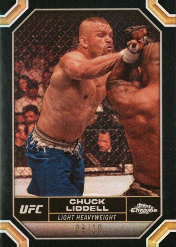 Chuck Liddell 2024 Topps Chrome UFC Base #46 Black Refractor