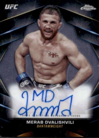 Merab Dvalishvili 2024 Topps Chrome UFC Chrome Veteran Autographs #CVA-MDV Superfractor