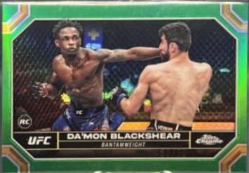 Da'Mon Blackshear 2024 Topps Chrome UFC Base #21 Green Refractor