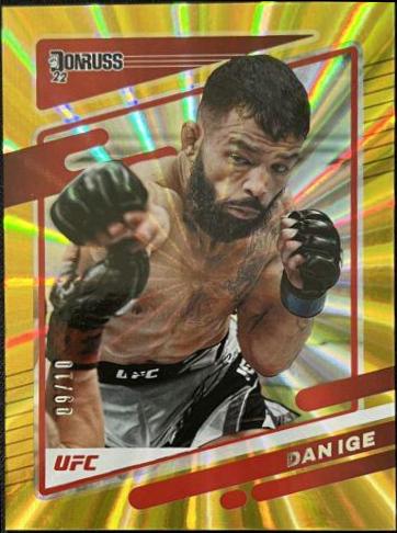 Dan Ige 2022 Panini Donruss UFC Base #139 Gold