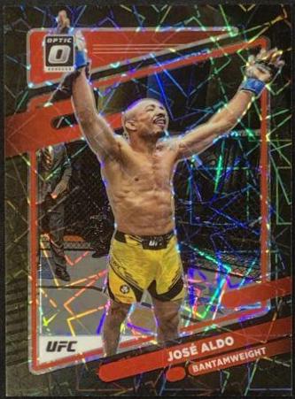 José Aldo 2022 Panini Donruss Optic UFC Base #94 Black Velocity
