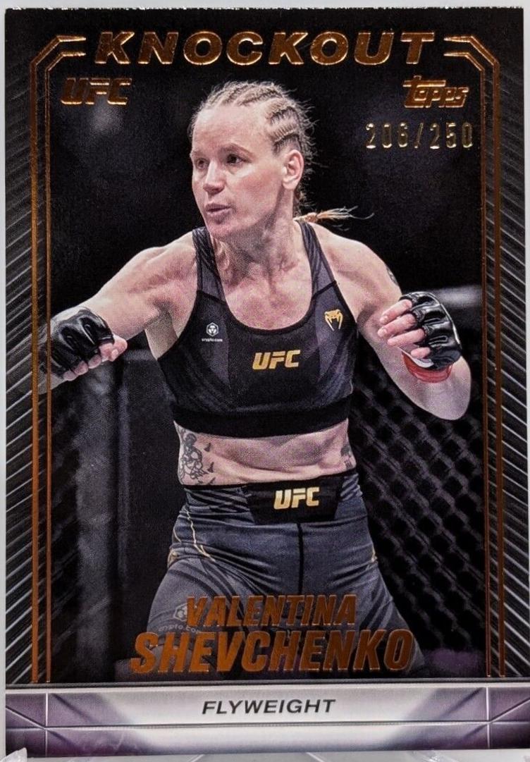 Valentina Shevchenko 2024 Topps Knockout UFC Base #72 Bronze