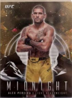 Alex Pereira 2024 Topps Midnight UFC Base #55 Daybreak