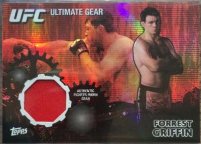 Forrest Griffin 2010 Topps UFC Ultimate Gear Relics #UG-FG Onyx