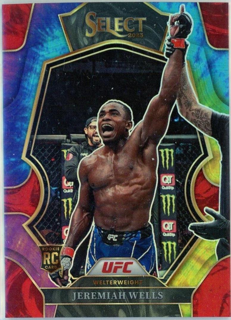 Jeremiah Wells 2023 Panini Select UFC Premier Level #134 Tie Dye