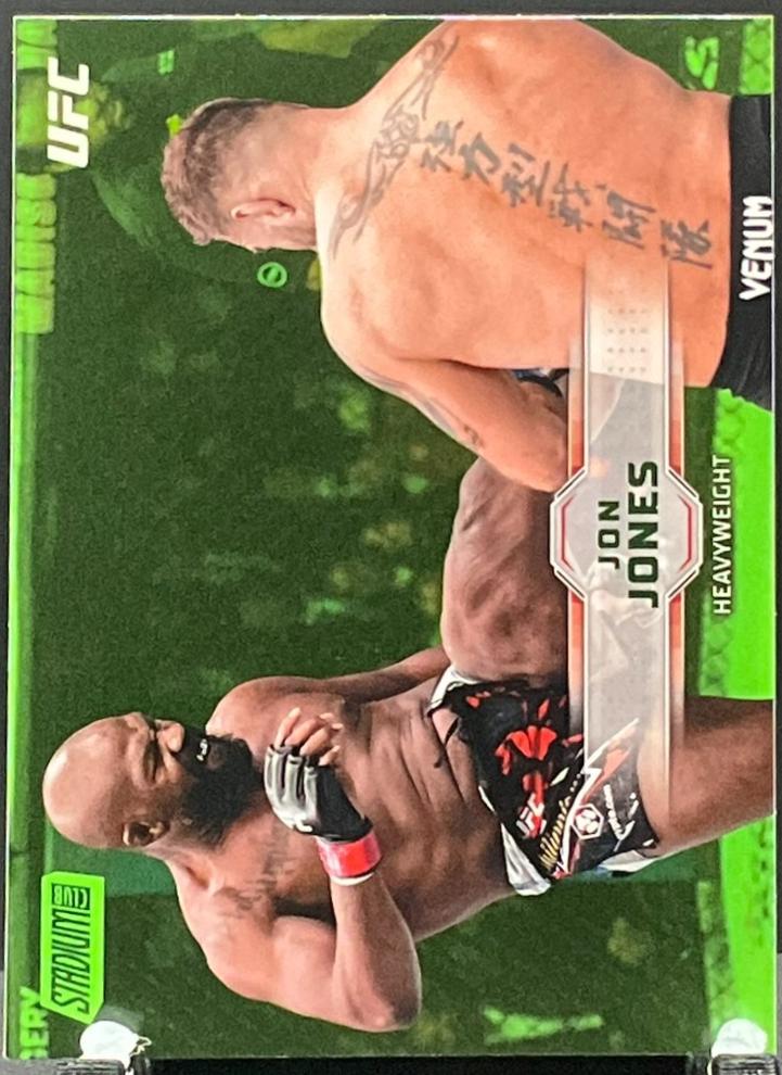 Jon Jones 2026 Topps Stadium Club UFC Base #4 Lime Green