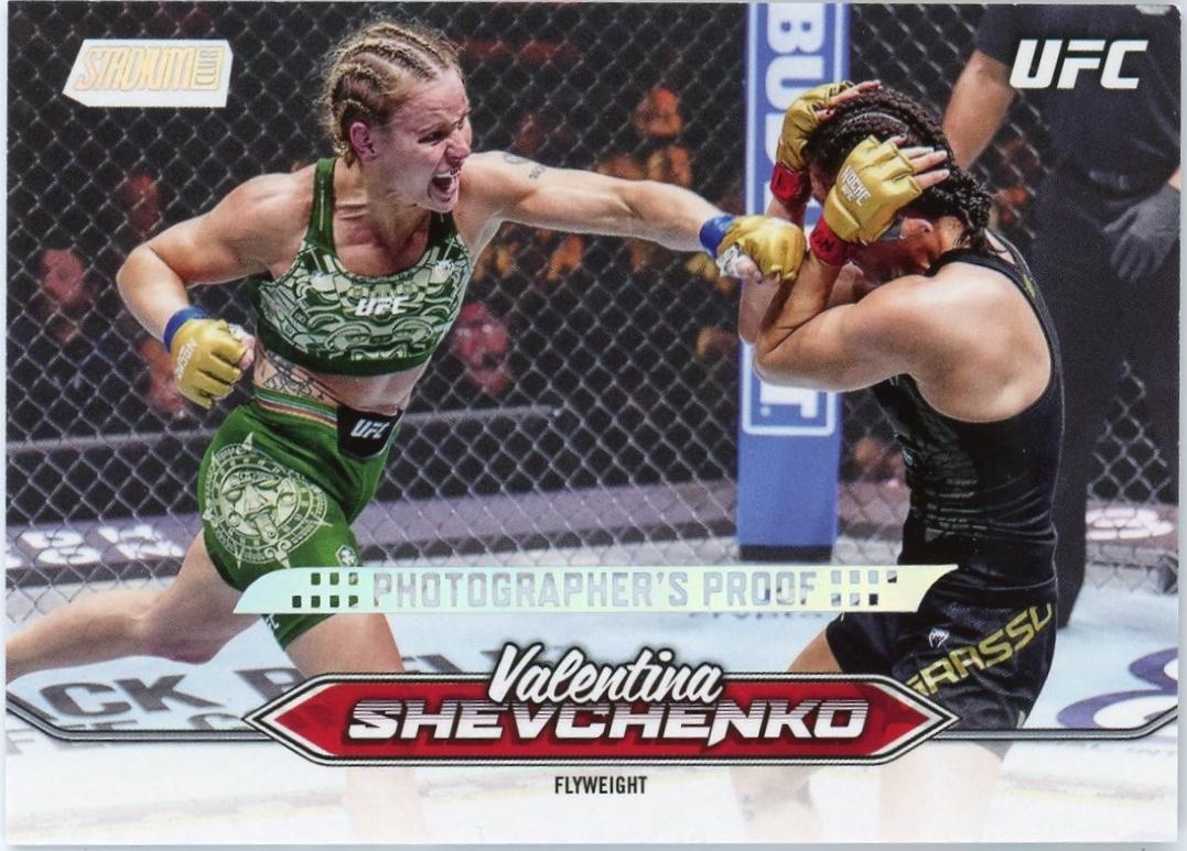 Valentina Shevchenko 2025 Topps Stadium Club UFC Base #156 Photographer's Proof