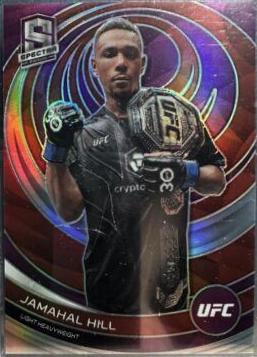 Jamahal Hill 2023 Panini Chronicles UFC Base Spectra #396 Green