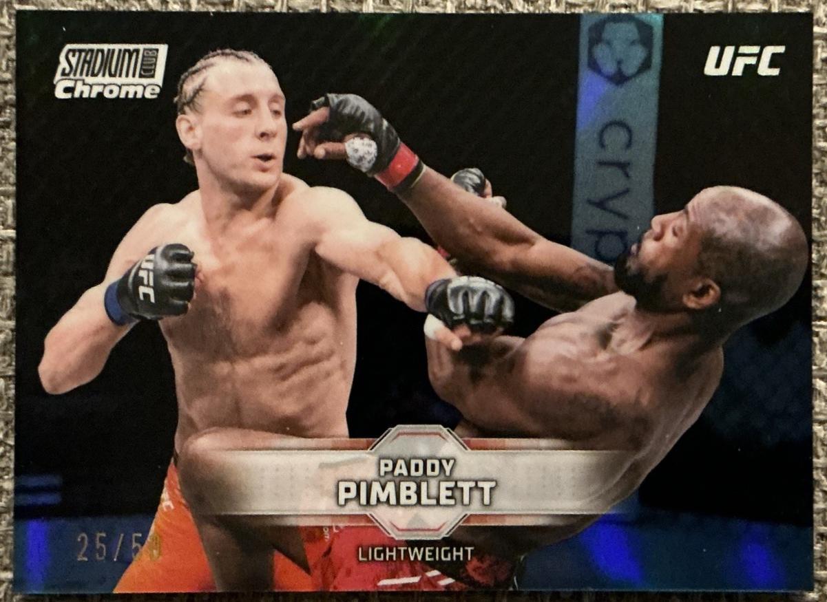 Paddy Pimblett 2026 Topps Stadium Club UFC Chrome Base #CB-9 Superfractor