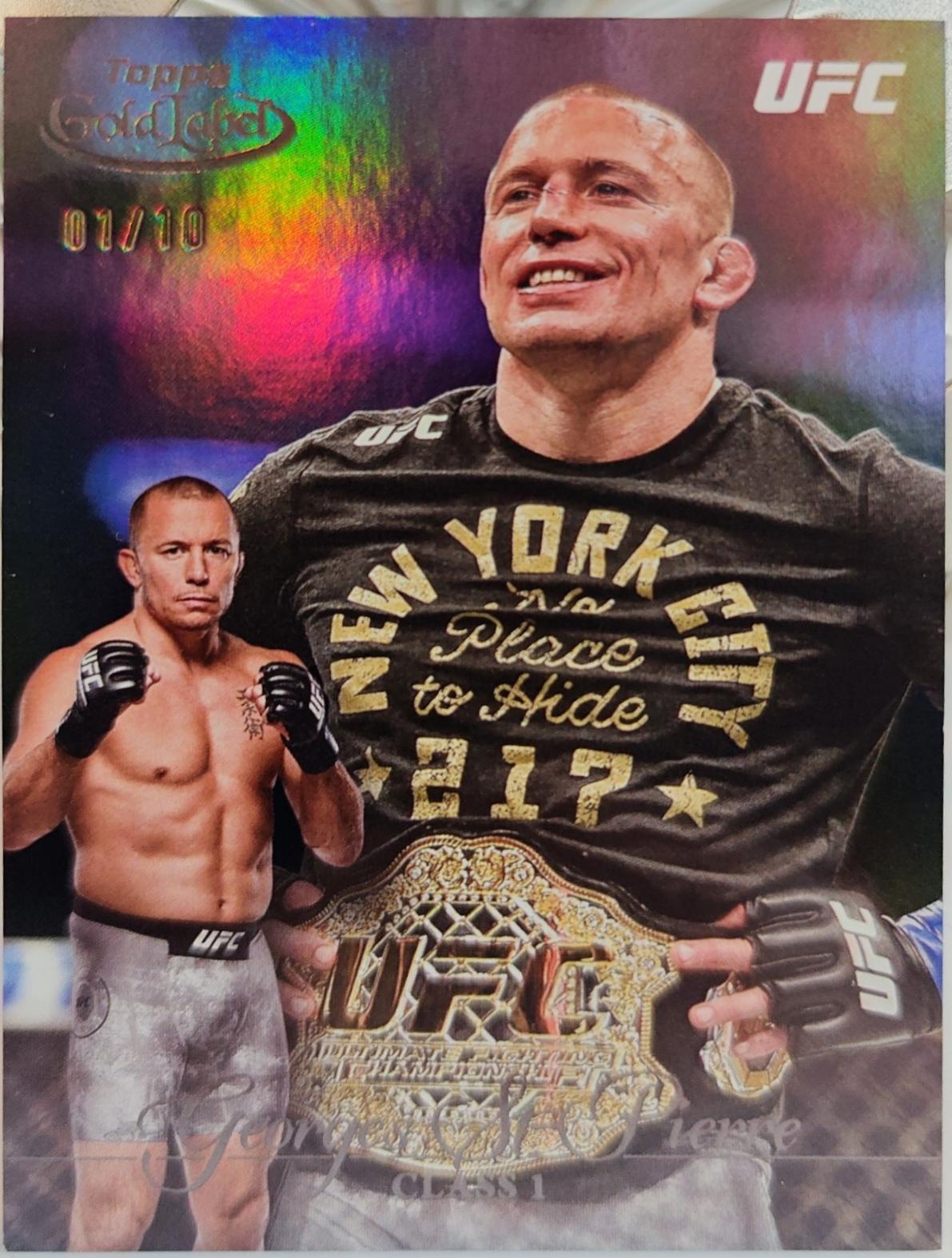 Georges St-Pierre 2024 Topps Gold Label UFC Base Class I #22 Gold