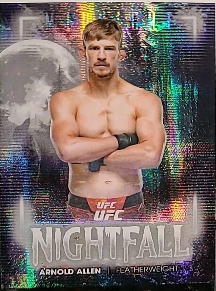 Arnold Allen 2025 Topps Midnight UFC Nightfall #NF-1 Moon Beam