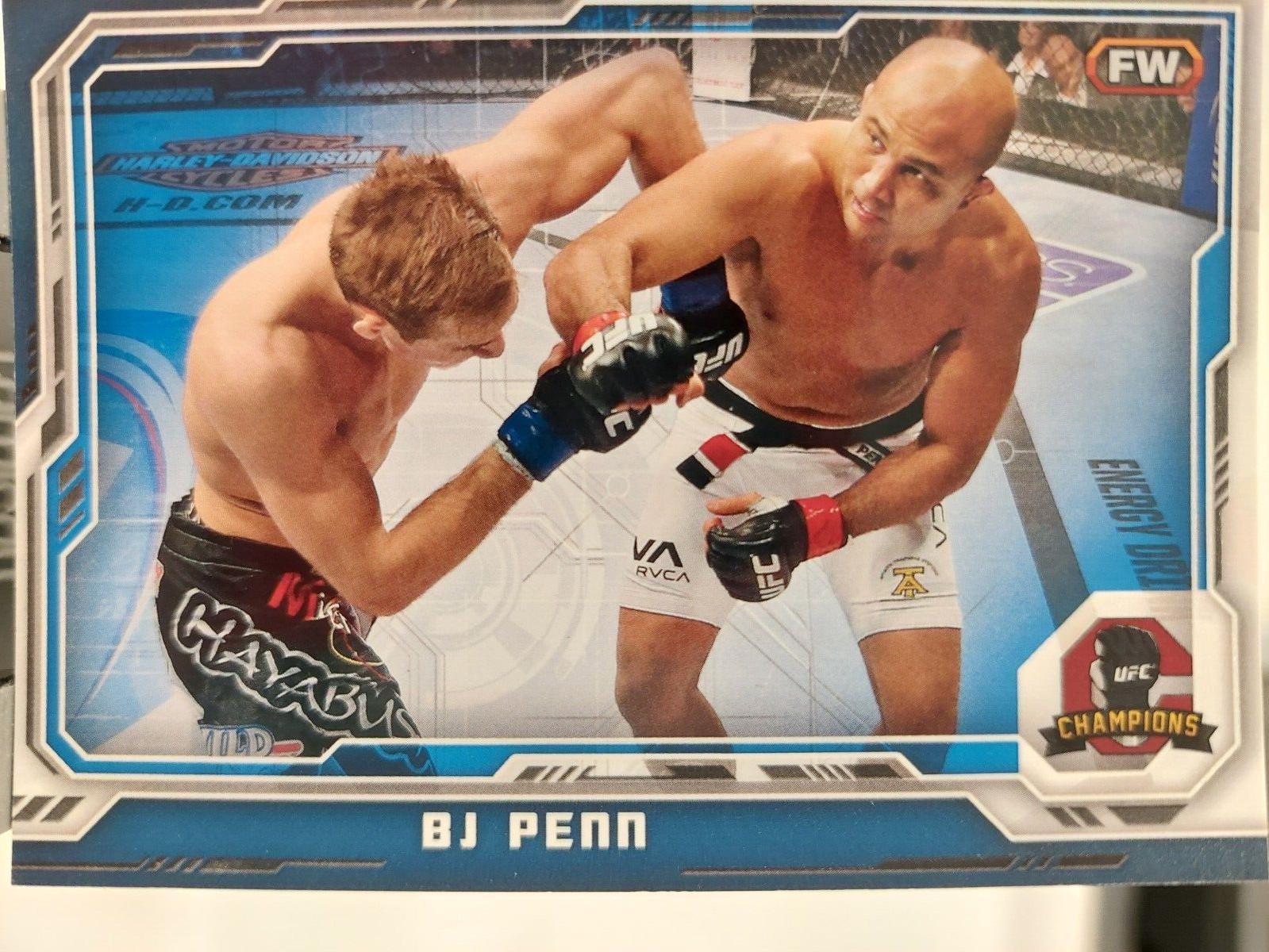 BJ Penn 2014 Topps UFC Champions Base #123 Blue
