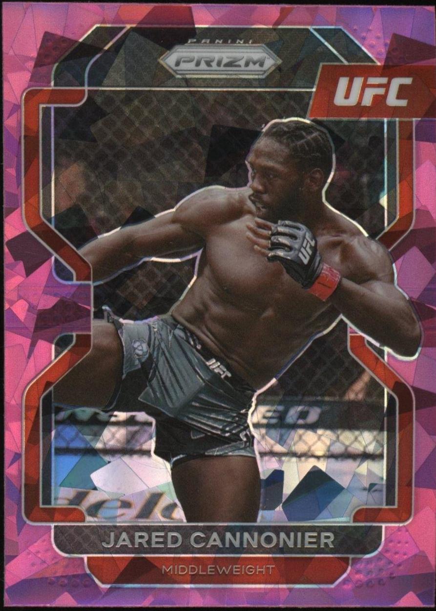 Jared Cannonier 2022 Panini Prizm UFC Base #155 Pink Ice
