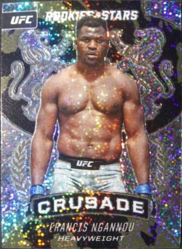 Francis Ngannou 2021 Panini Chronicles UFC Base Crusade #230 White Sparkle