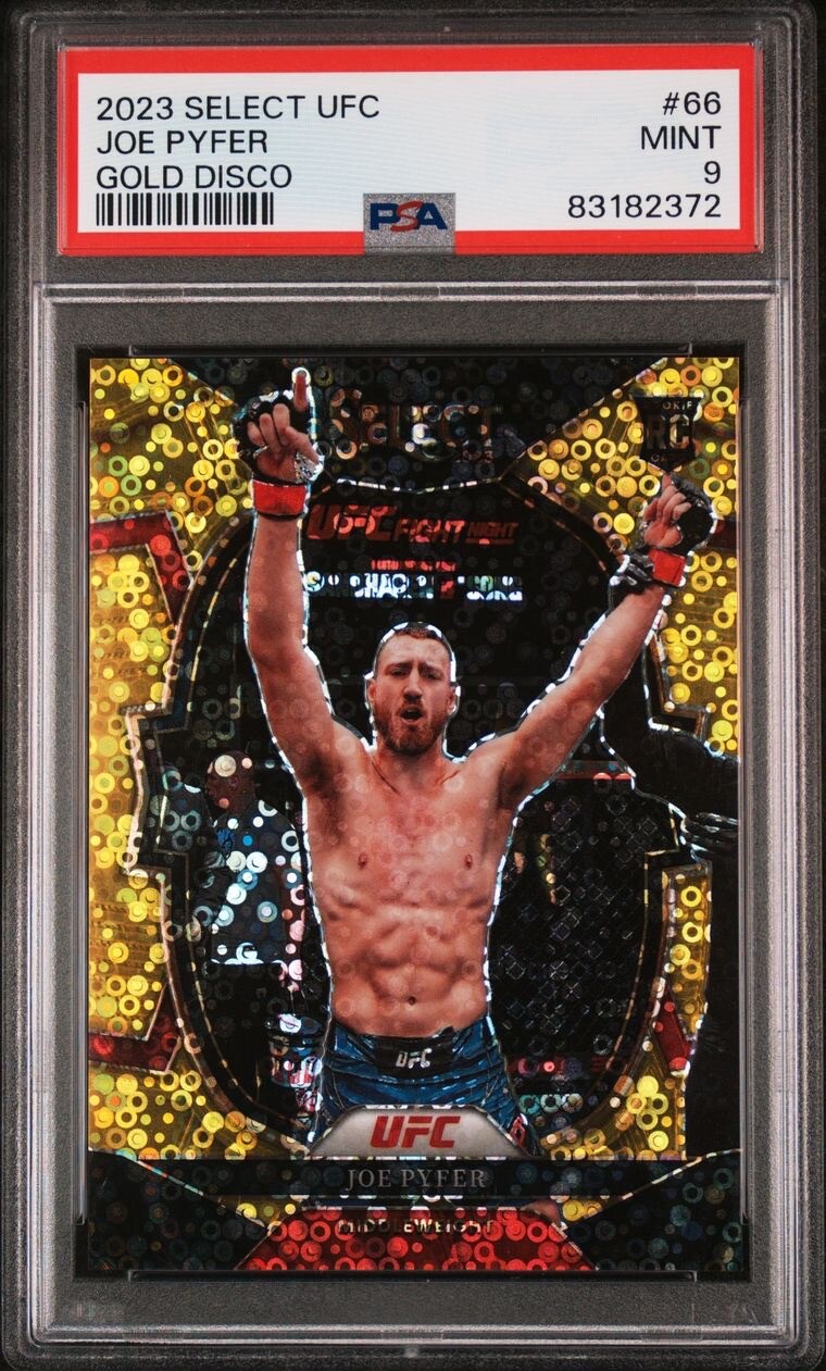 Joe Pyfer 2023 Panini Select UFC Concourse #66 Gold Disco