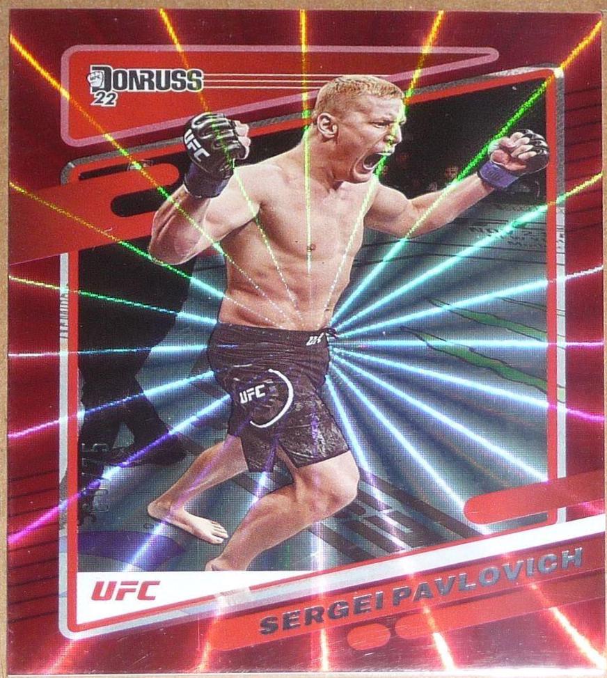 Sergei Pavlovich 2022 Panini Donruss UFC Base #198 Red