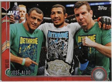José Aldo 2015 Topps UFC Chronicles Base #110 Red