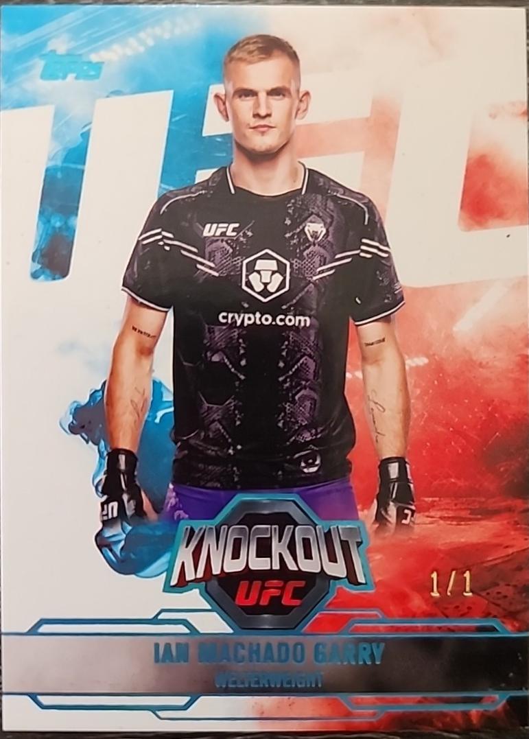 Ian Machado Garry 2025 Topps Knockout UFC Base #43 Platinum
