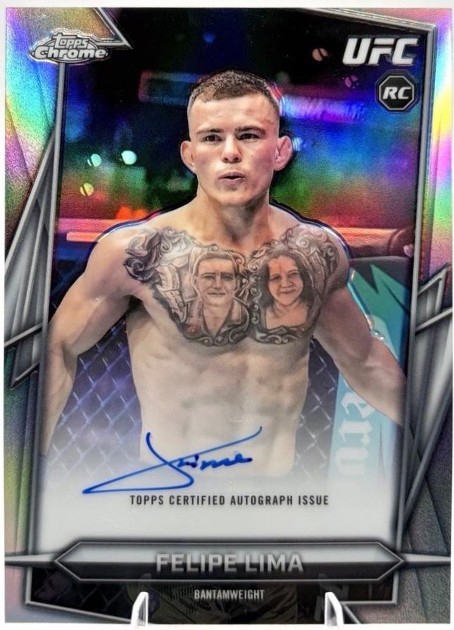 Felipe Lima 2026 Topps Chrome UFC Base Autographs #BAV-FL Refractor