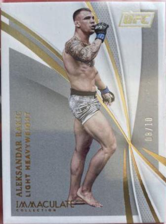 Aleksandar Rakic 2021 Panini Immaculate UFC Base #38 Gold
