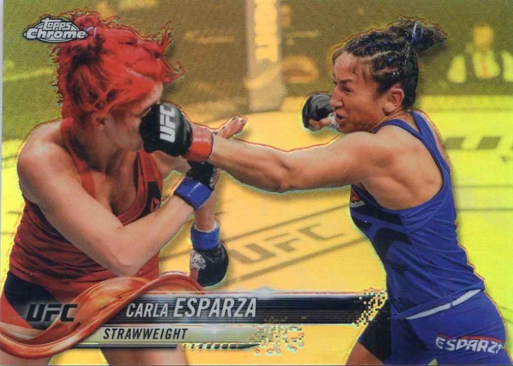 Carla Esparza 2018 Topps Chrome UFC Base #60 Refractor
