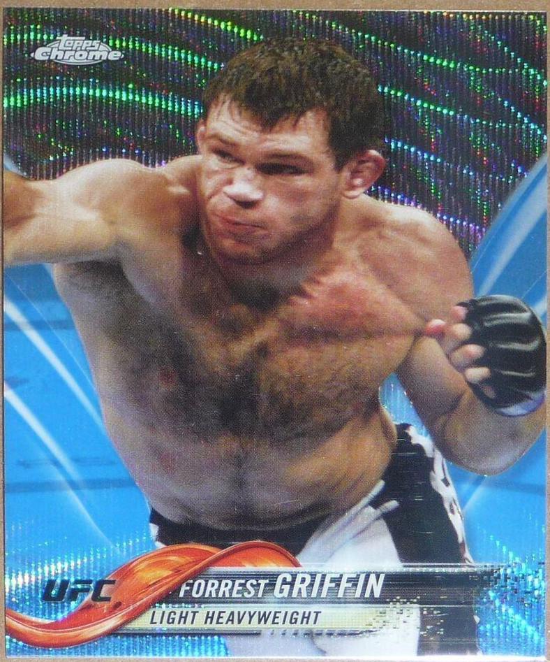 Forrest Griffin 2018 Topps Chrome UFC Base #77 Blue Wave