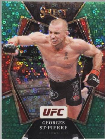 Georges St-Pierre 2022 Panini Select UFC Premier Level #108 Green Disco