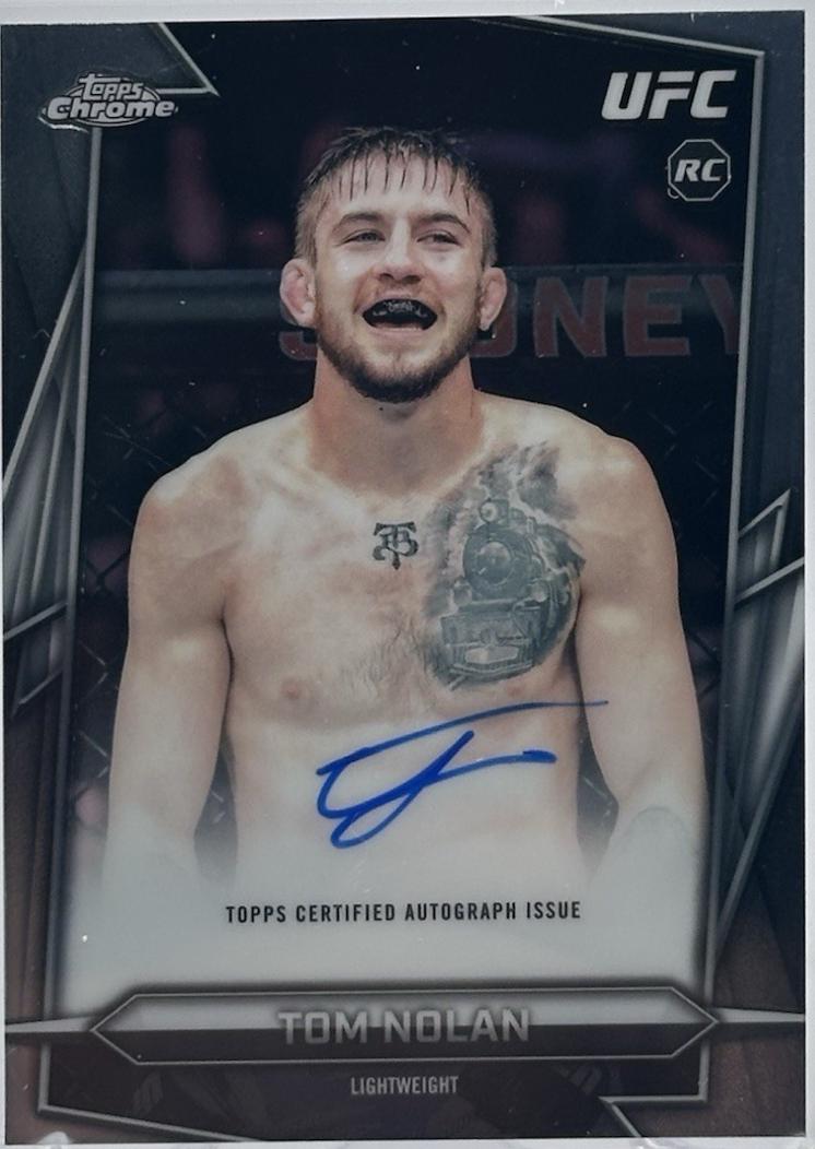Tom Nolan 2026 Topps Chrome UFC Base Autographs #BAV-TN Refractor