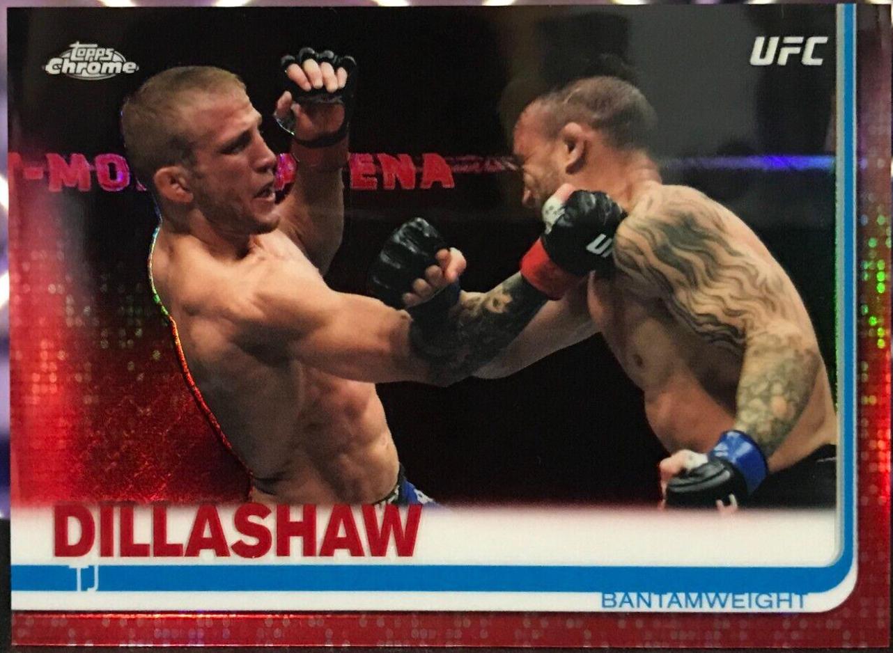TJ Dillashaw 2019 Topps Chrome UFC Base #83 Red
